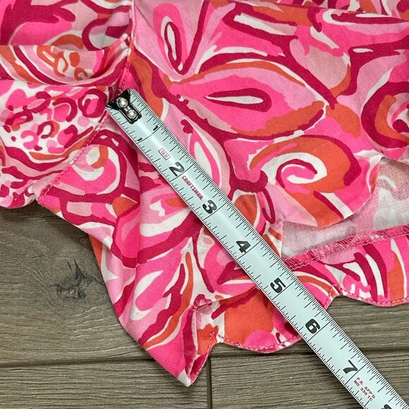 Lilly Pulitzer 5” The Buttercup Scallop Shorts Pink Pout Mango Salsa Sz 2 - Picture 9 of 10